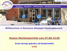 Tablet Screenshot of fischrestaurant-knurrhahn.de